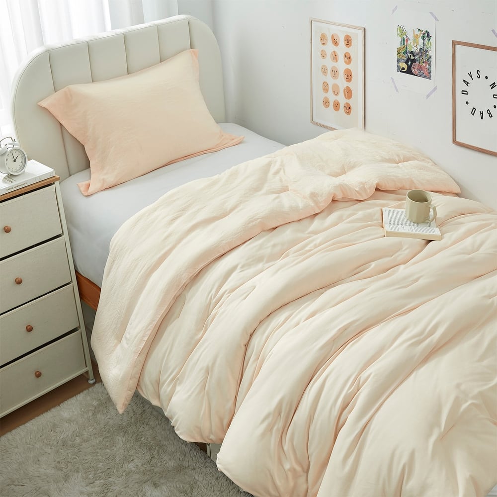 Calm Cool Collection® - Coma Inducer® Oversized Comforter Set - Linen Beige