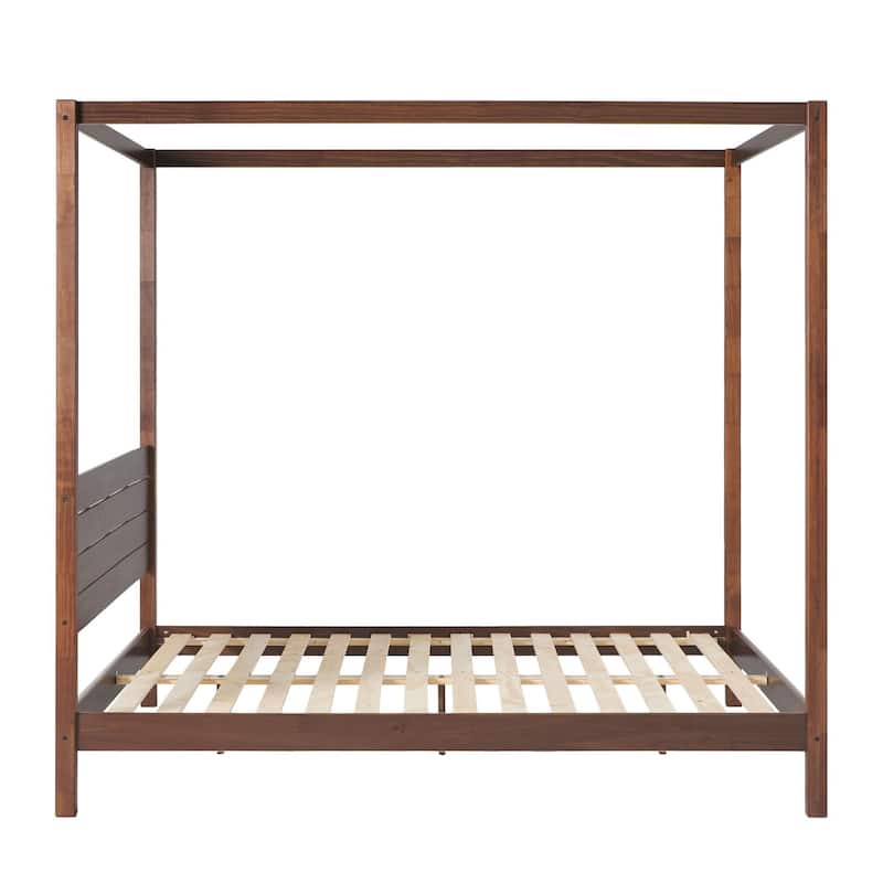 Walker Edison Minimalist Canopy King Bedframe
