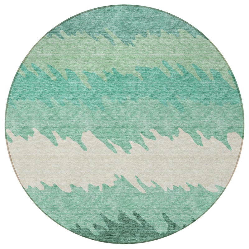 HomeRoots Striped Transitional Rectangle Outdoor Rug