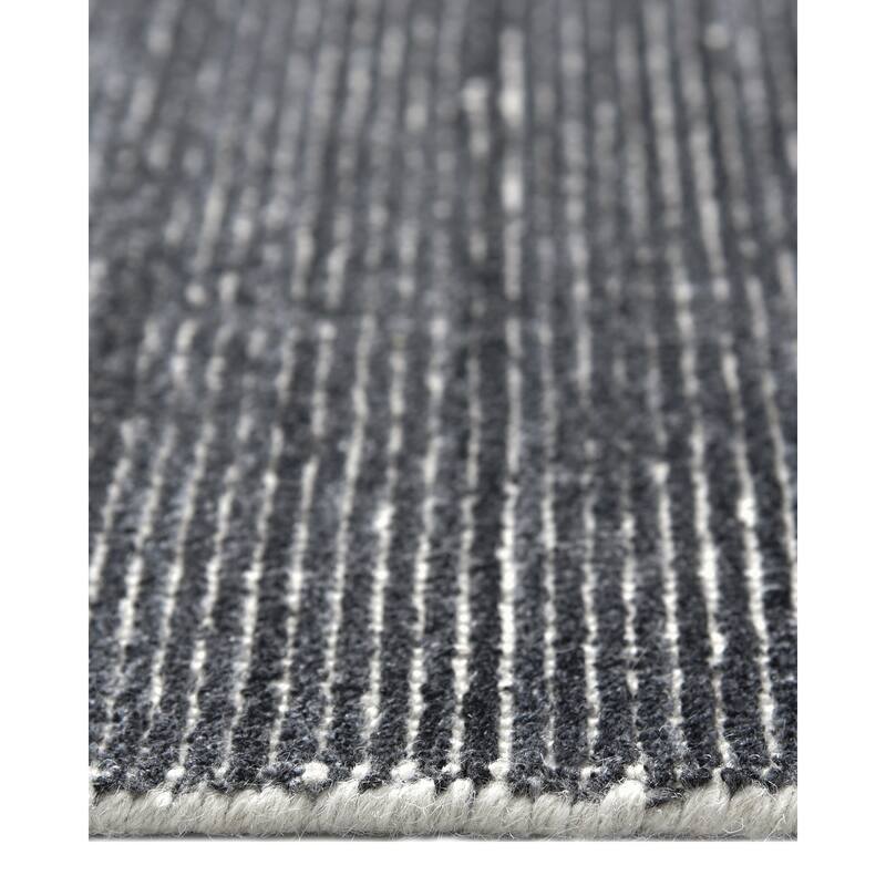 Overton Handmade Modern Contemporary Striped Area Rug