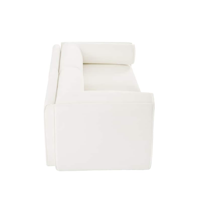 75.5" Chenille Upholstered 2-Seater Modular Sectional Sofa with Storage Seat, DIY Combination