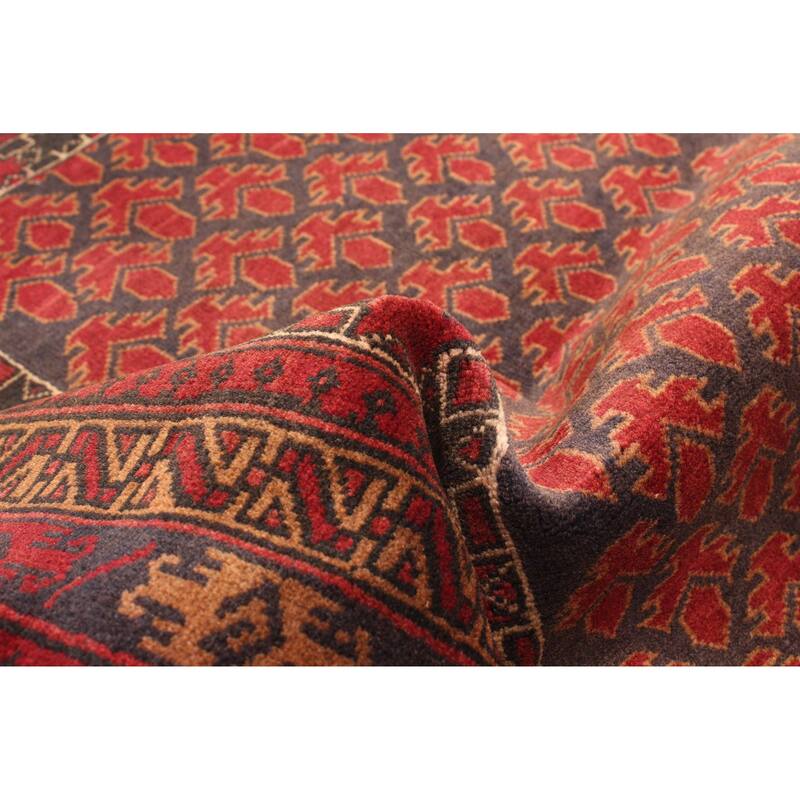 ECARPETGALLERY Hand-knotted Teimani Dark Grey Wool Rug - 2'8 x 4'8