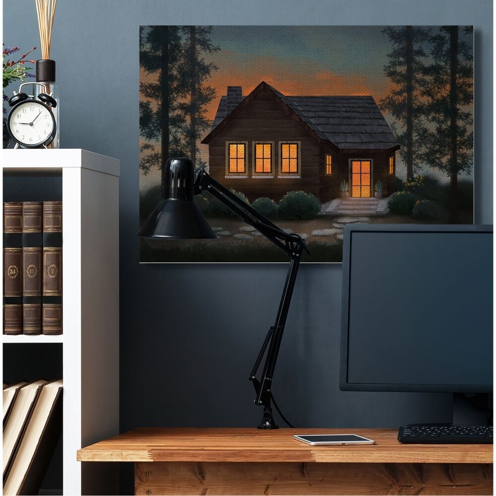 Stupell Industries Cabin In The Woods Country Landscape Painting Canvas Wall Art Overstock 31251793
