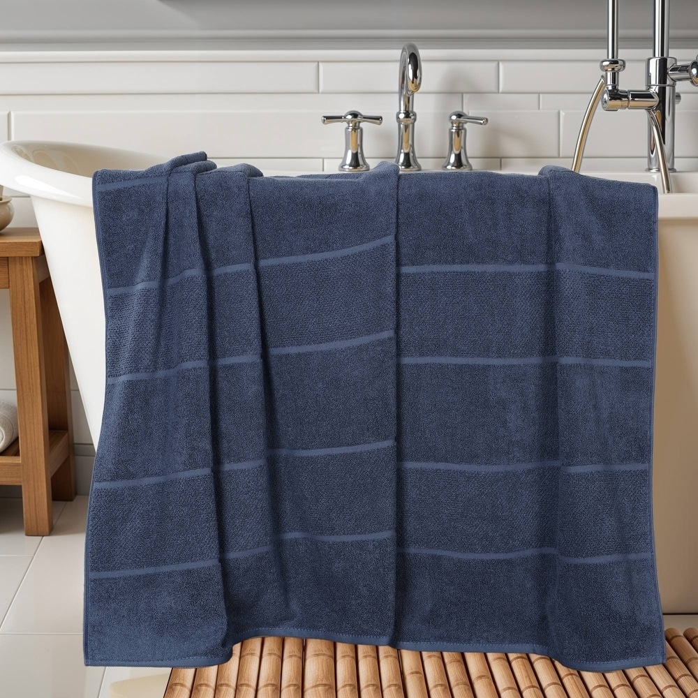 Superior Milo Smart Twist Cotton Viscose Blend Bath Sheet Set of 2 Ultra Soft, Highly Absorbent, Quick Dry for Everyday Use