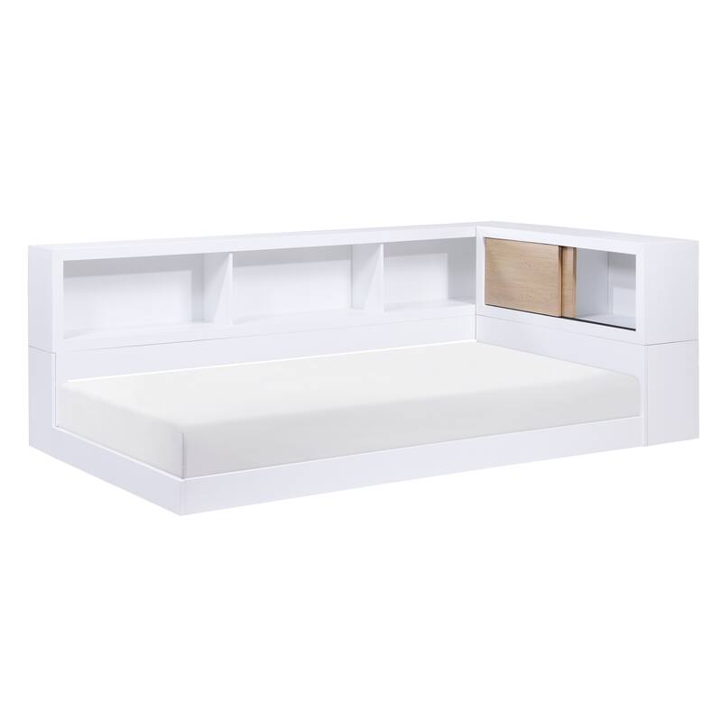 Lacey Bookcase Corner Bed, Twin