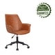 preview thumbnail 18 of 24, Porthos Home Jamar PU Leather Office Chair with Metal Roller Base