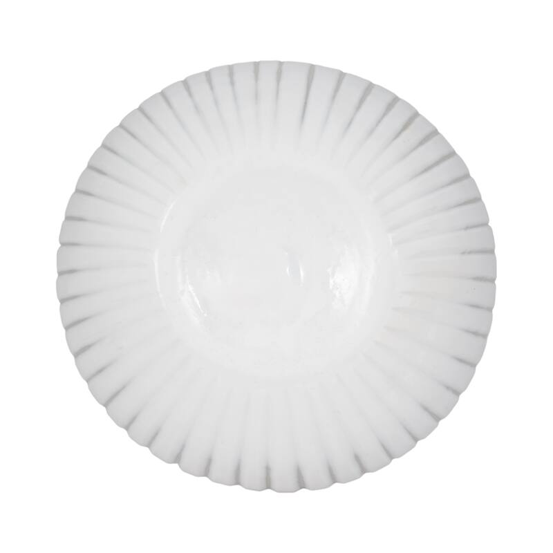 Frosted Flower Glass Vase - Elegant Sculptural Vase for Home Decor