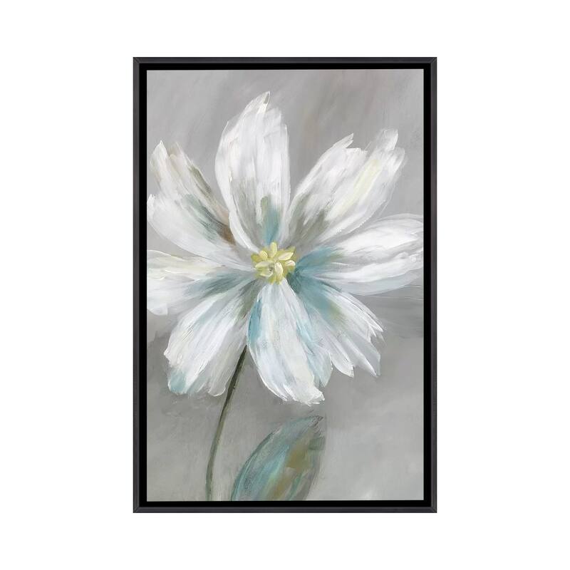 iCanvas "Simple Flower I" by Nan Framed - Ebony - 48x32
