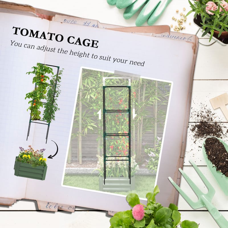 Raised Garden Bed with Legs, Self-Watering Planter Box Raised Bed to Grow Flowers, Herbs & Vegetables, Brown