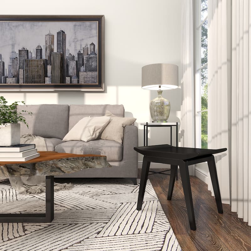 Wood Traditional Stool 17 x 19 x 15 - 19 x 15 x 17