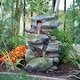 preview thumbnail 1 of 8, Alpine 22-in. Outdoor 3-tier LED Rock Waterfall Fountain