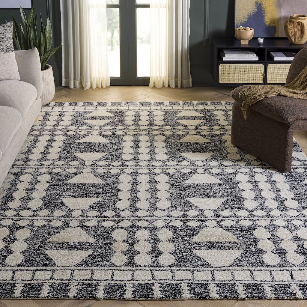 SAFAVIEH Handmade Capri Nasi Modern Wool Rug
