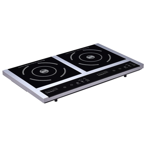 Costway 1800w Double Induction Cooktop Portable Electric Dual Hot