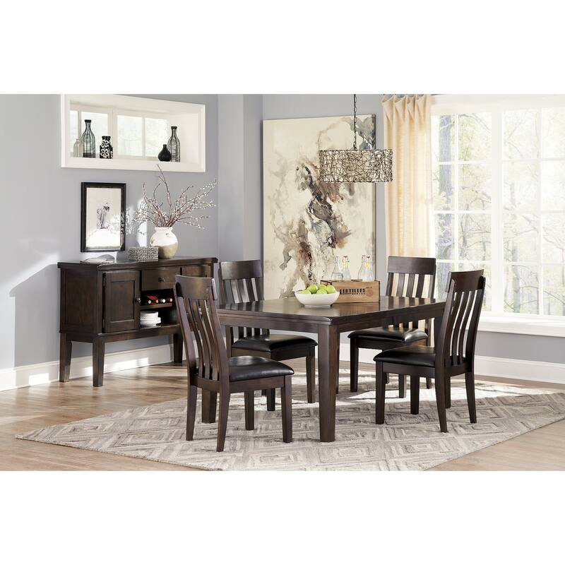 Signature Design by Ashley Haddigan Dark Brown 5-Piece Dining Package
