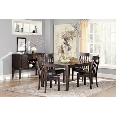 Signature Design by Ashley Haddigan Dark Brown 6-Piece Dining Package