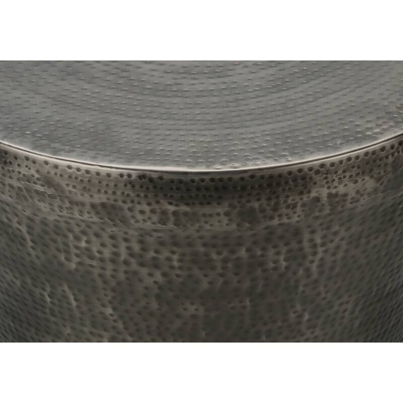 Accent Table, Drum, Side, End, Nightstand, Lamp, Living Room, Bedroom, Metal, Contemporary, Modern