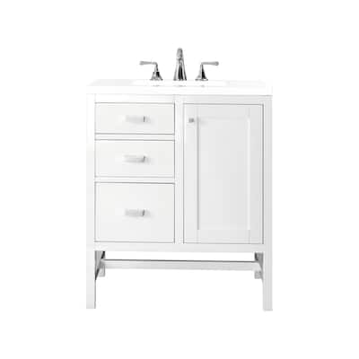 James Martin Vanities E444-V30-3WZ Addison 30" Free Standing Single
