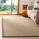 preview thumbnail 3 of 87, SAFAVIEH Natural Fiber Urbana Casual Border Sisal Rug 3' x 5' - Sage/Brown - Rectangle