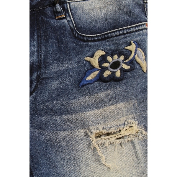 nanette lepore embroidered jeans