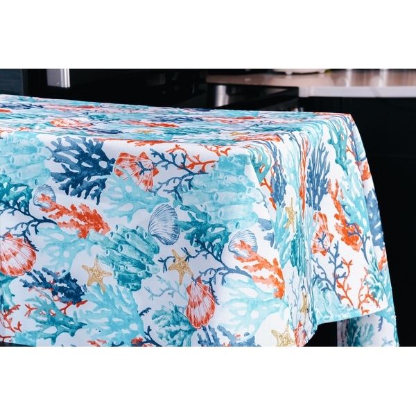 Coralee Indoor Outdoor 100 Polyester Tablecloth. Opens flyout.