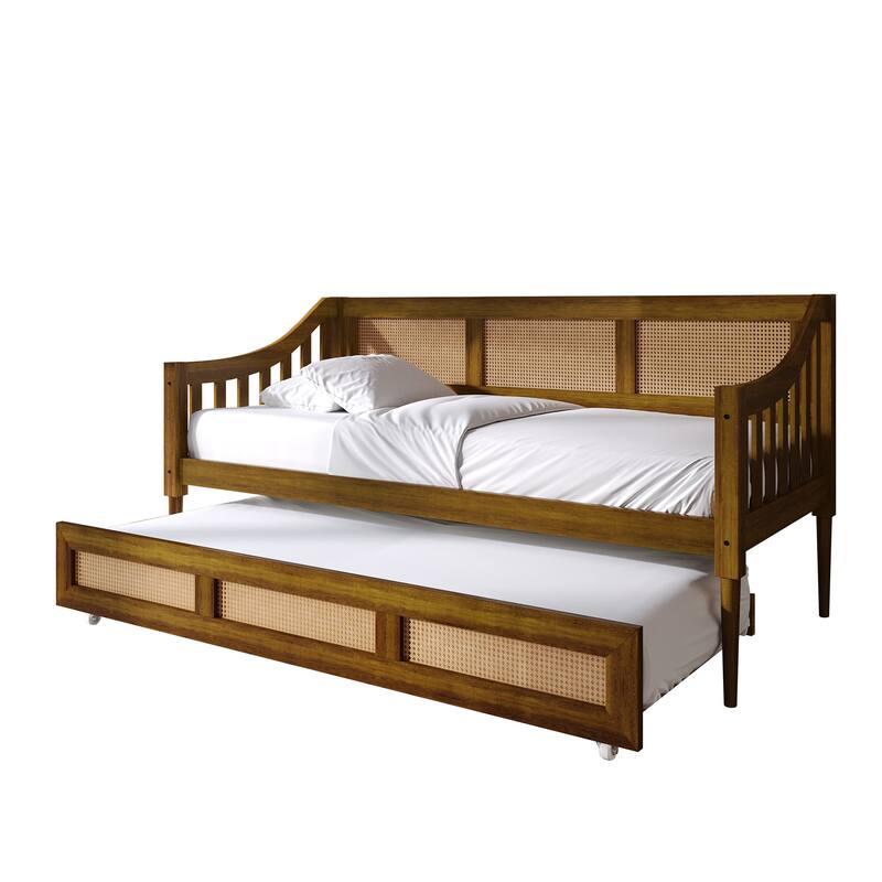 CraftPorch Modern Twin Daybed with Trundle