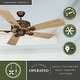 preview thumbnail 2 of 9, Log Cabin 52 in. Weathered Patina Rustic Ceiling Fan with Reversible Washed Oak-Pine Blades, Pull Chain, Light Kit Adaptable