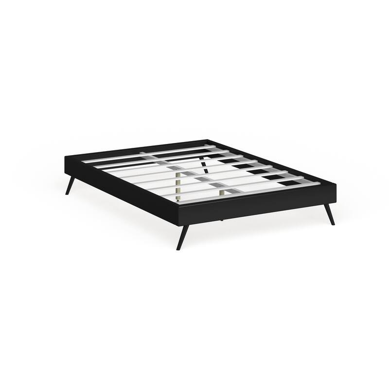 Modway Helen Black Wood Round Splayed Legs Bed - King