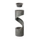 preview thumbnail 10 of 53, Glitzhome Modern Minimalist Spiral LED Polyresin Outdoor Fountain with Small Planter