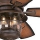 preview thumbnail 5 of 3, Westinghouse Lighting Brentford 52" Indoor/Outdoor Aged Walnut LED Ceiling Fan