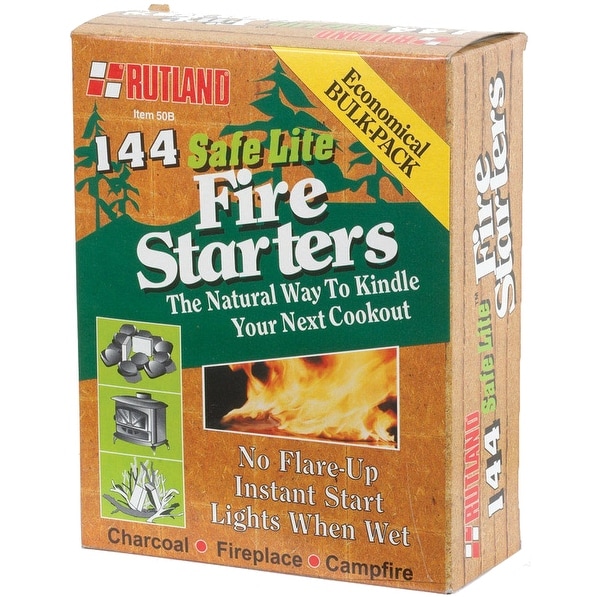 Rutland 50B Safe Lite Fire Starter, 144/Pack