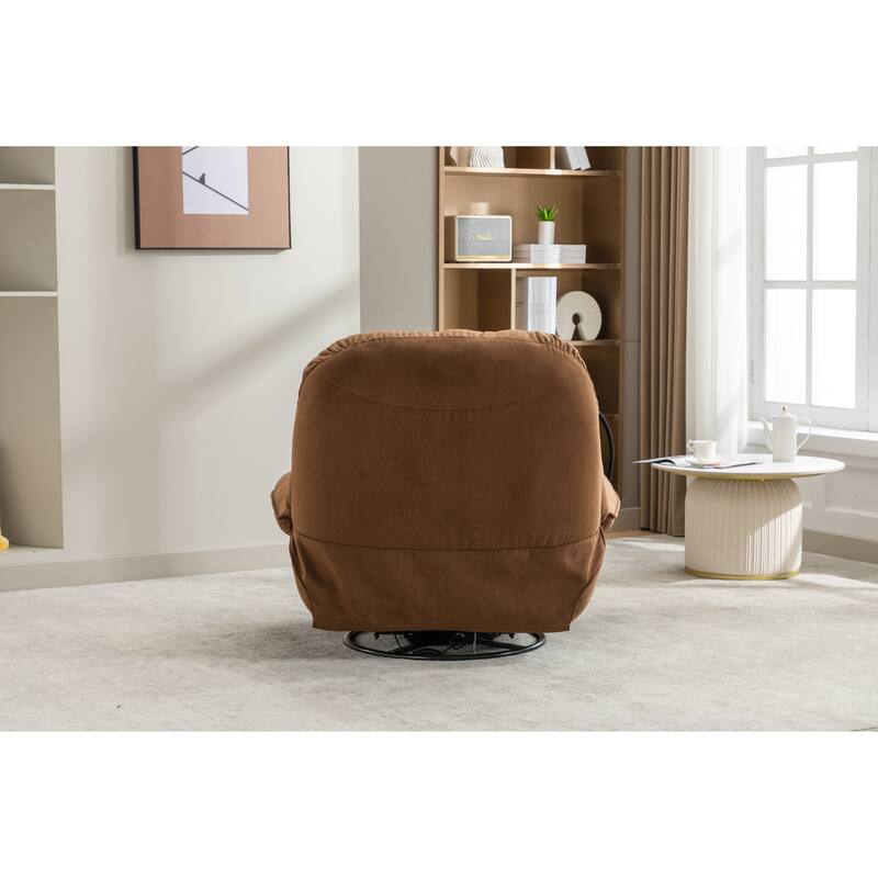 Power Recliner Swivel Chair With USB Charger
