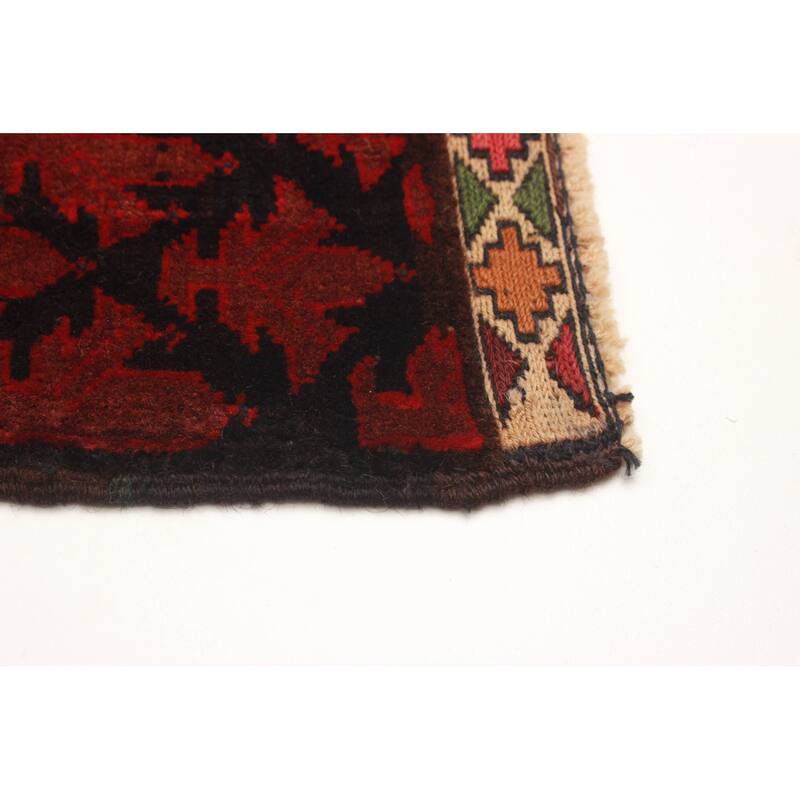 Teimani Burgundy Rug 3'3" x 4'9" - 3'3 x 4'9