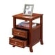 preview thumbnail 7 of 26, Convenience Concepts Melbourne 2 Drawer End Table with Shelf