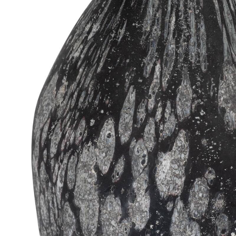 Glass Teardrop Silhouette Bottle - Gray