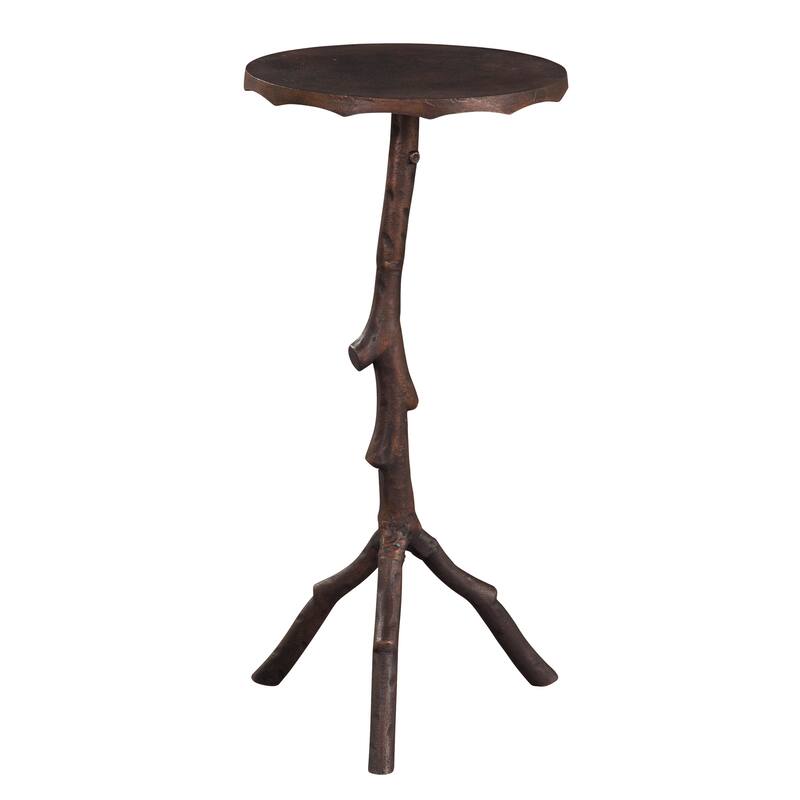 Metal Twig Accent Table - Hekman - Aluminum - Brown