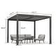 preview thumbnail 32 of 74, PURPLE LEAF Outdoor Louvered Pergola with Adjustable Metal Roof for Patio Pergola