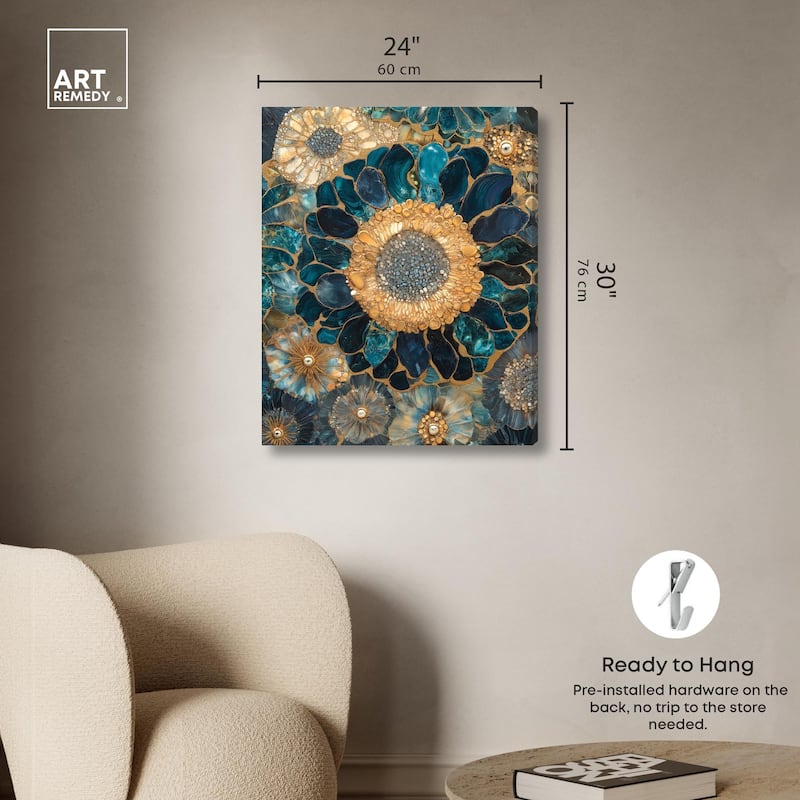 Opulent Geode II Canvas by Art Remedy, Gallery Wrapped