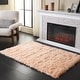 preview thumbnail 7 of 97, SAFAVIEH Faux Sheep Skin Alexandria 2.4-inch Thick Rug 3' x 5' - Light Pink - Rectangle