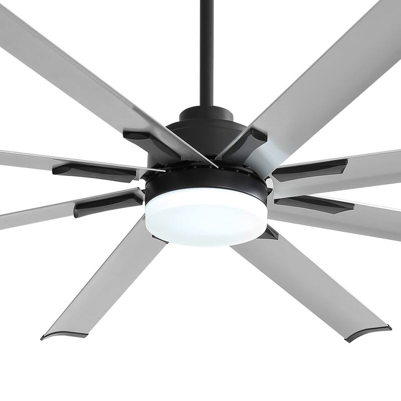 72-in 8 Aluminum Blade Gold Ceiling Fan with LED Light Remote Control