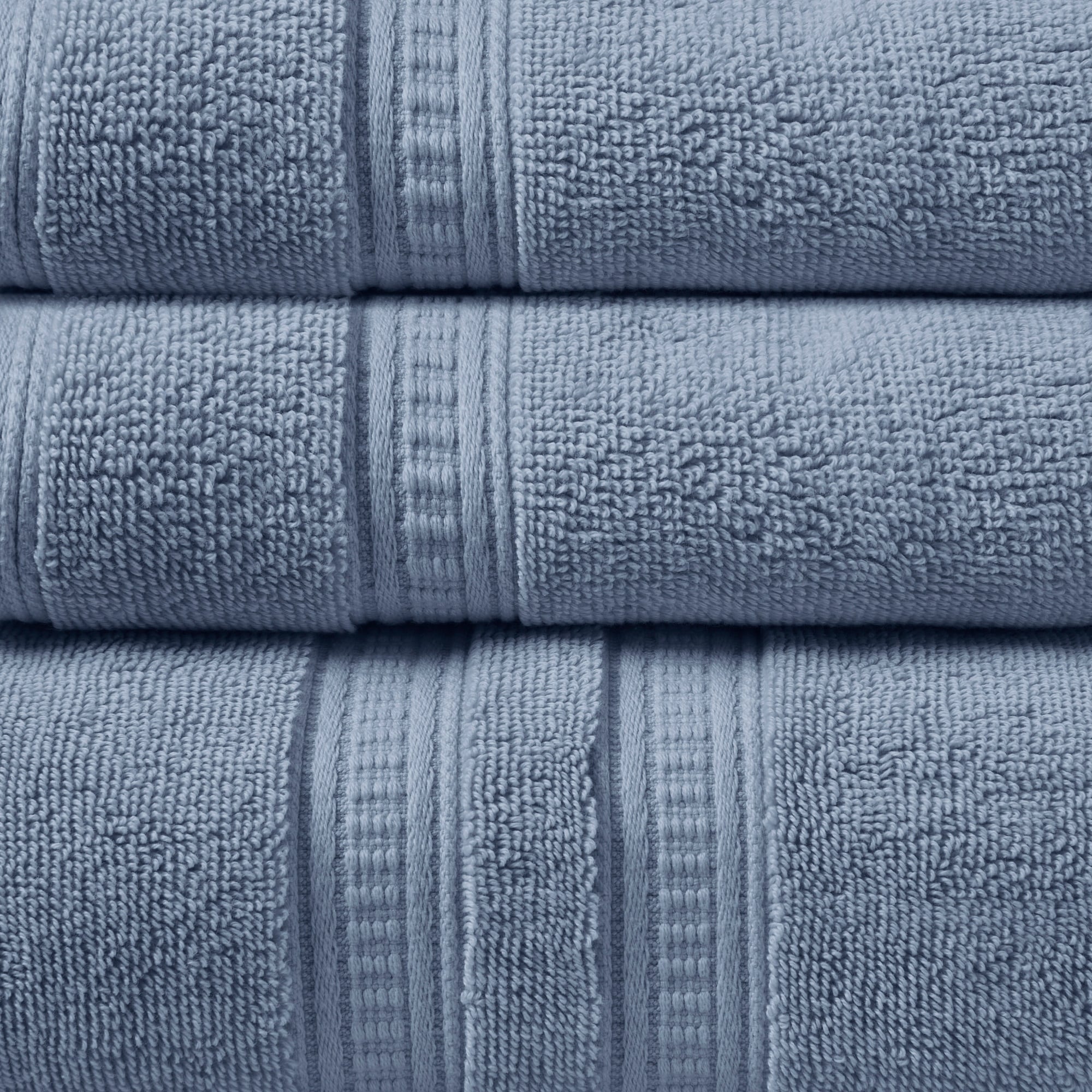 Baltic Linen Signet Ultra Absorbant 100 Percent Cotton Towel Set, Navy - 6 Piece