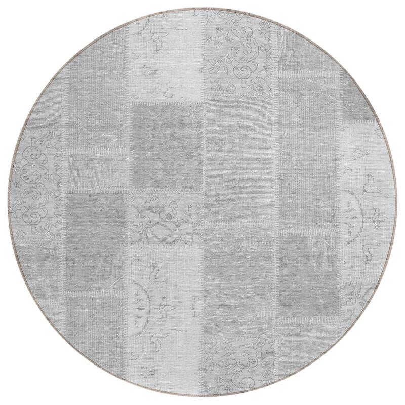 HomeRoots Patchwork Traditional Rectangle Outdoor Rug