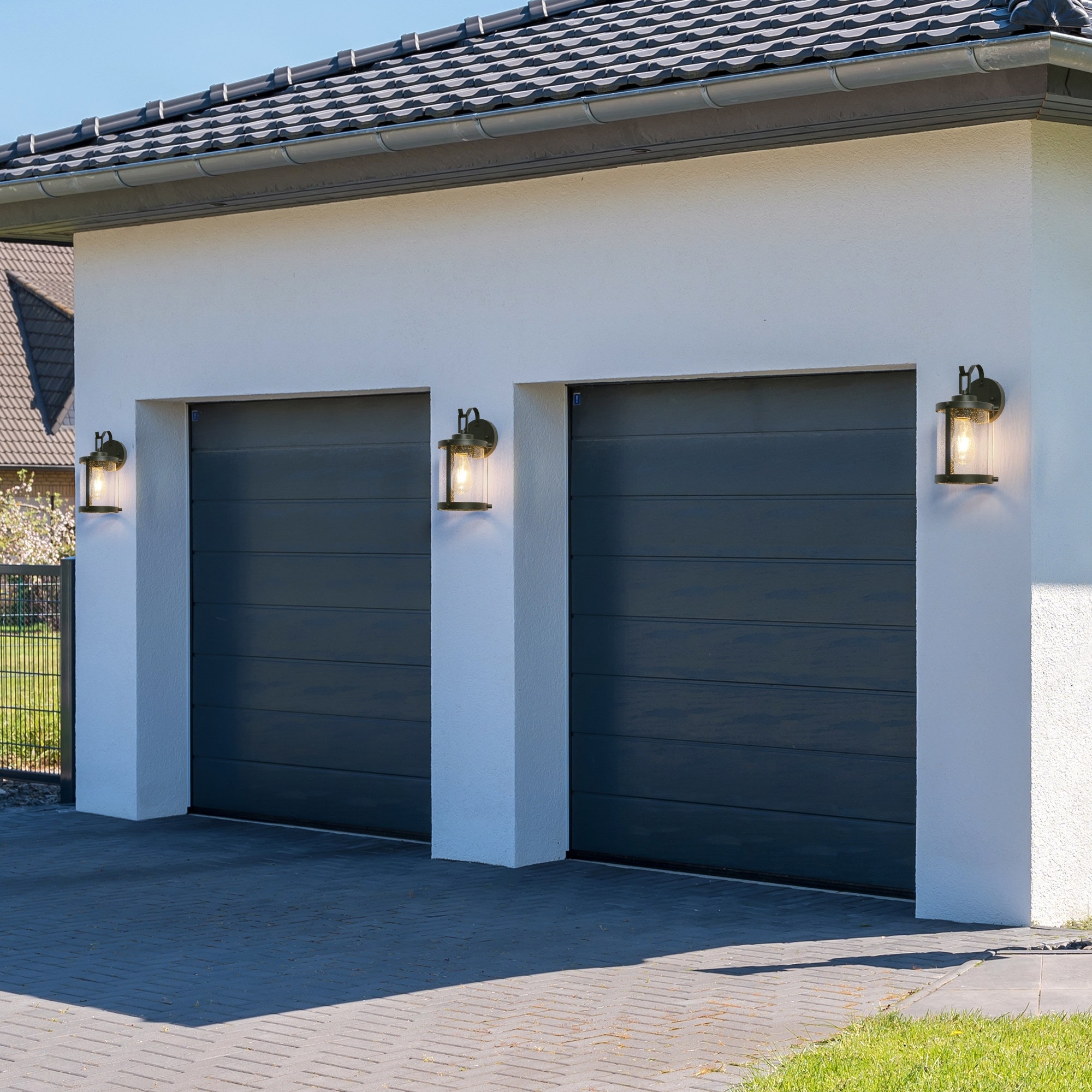 Garage hot sale door sconces