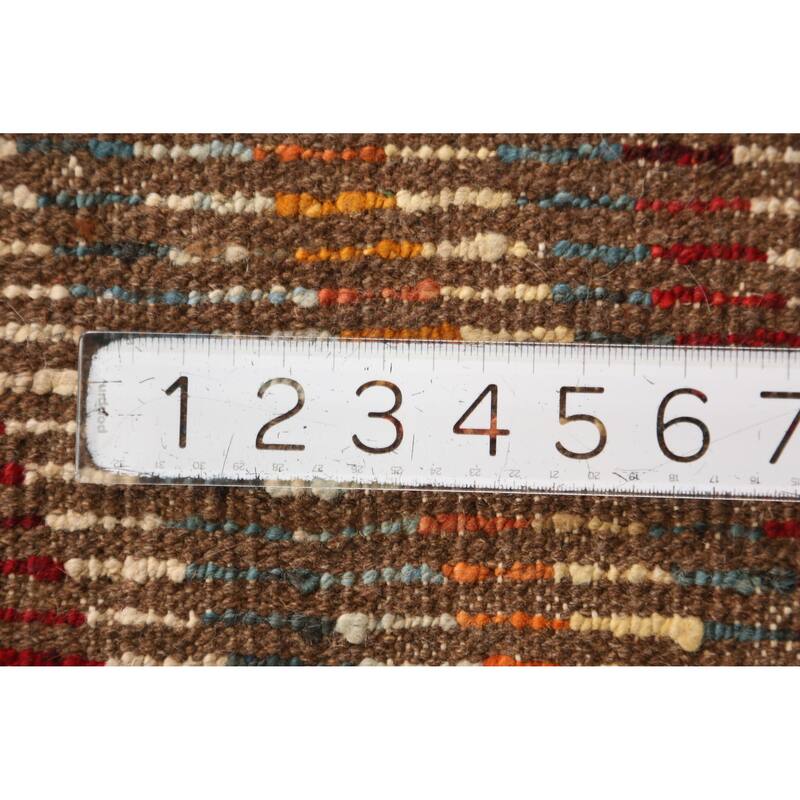 Chevron Style Multi-Color Moroccan Runner Rug Handmade Wool Carpet - 3'0" x 9'7"