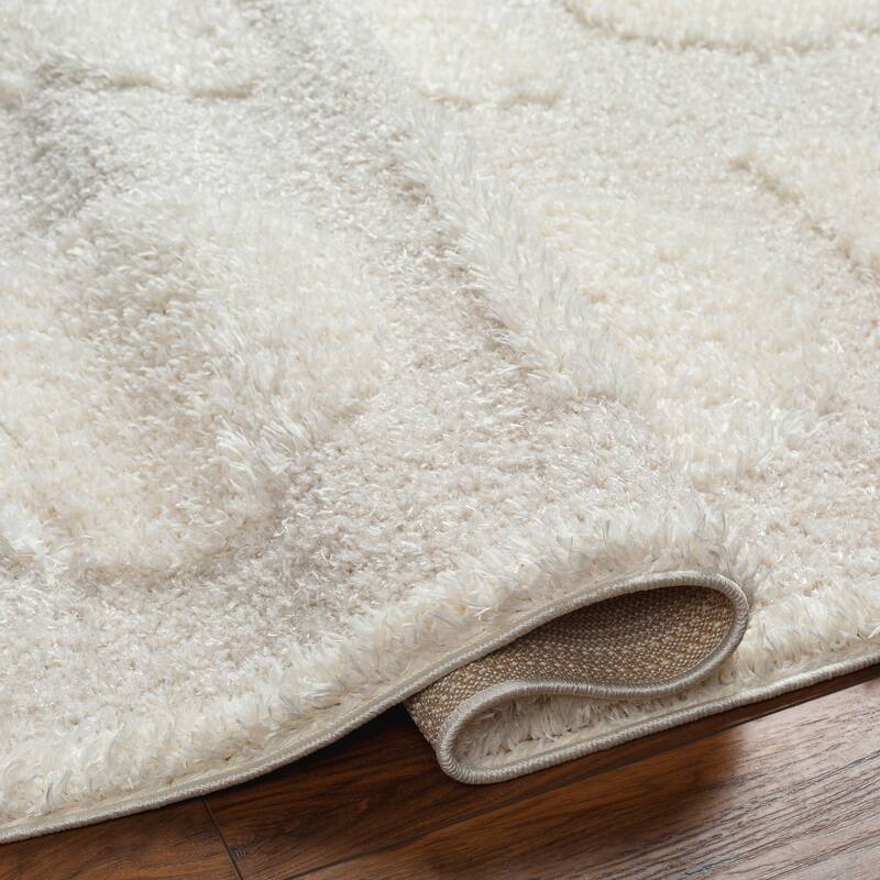 Livabliss Rodos Modern Shapes Plush Area Rug