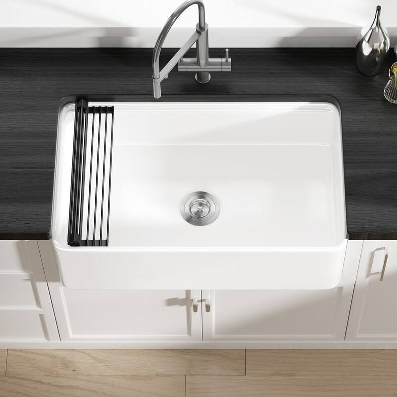 Eridanus Fireclay Workstation Farmhouse Kitchen Sink