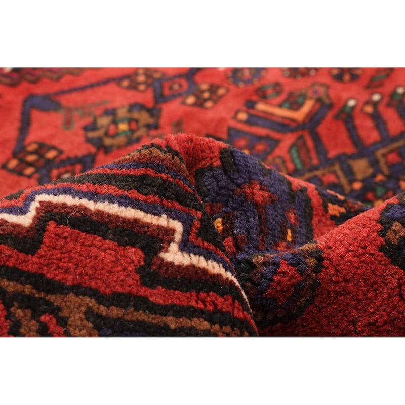 ECARPETGALLERY Hand-knotted Andelz Red Wool Rug - 4'4 x 7'0