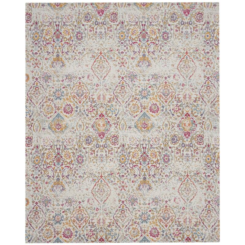 Power Loomed Distressed Stain Resistant Low Pile Area Rug - 120' X '96' X '0.25