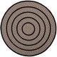 preview thumbnail 31 of 57, SAFAVIEH Handmade Braided Levina Country Rug 5' Round - Ivory/Black - Round