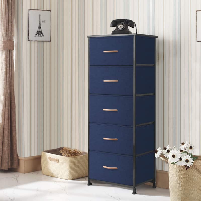 VredHom 5 Drawers Vertical Dresser Storage Tower