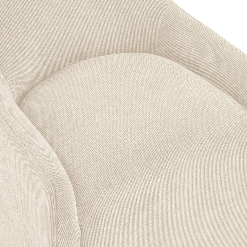 Upholstered Dining Chair With Casters